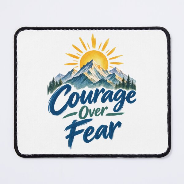 Item preview, Courage Over Fear Mountain Design /الشجاعة فوق الخوف – تصميم الجبال designed and sold by moon2020m.