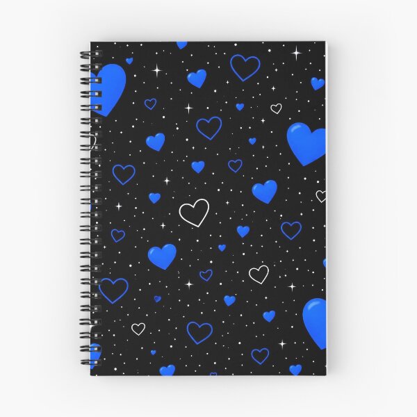 Item preview, Blue Hearts & Starlight Pattern – Romantic Night Sky Design designed and sold by IMuDesigner.
