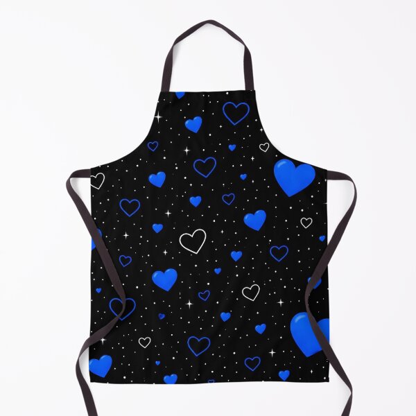 Item preview, Blue Hearts & Starlight Pattern – Romantic Night Sky Design designed and sold by IMuDesigner.