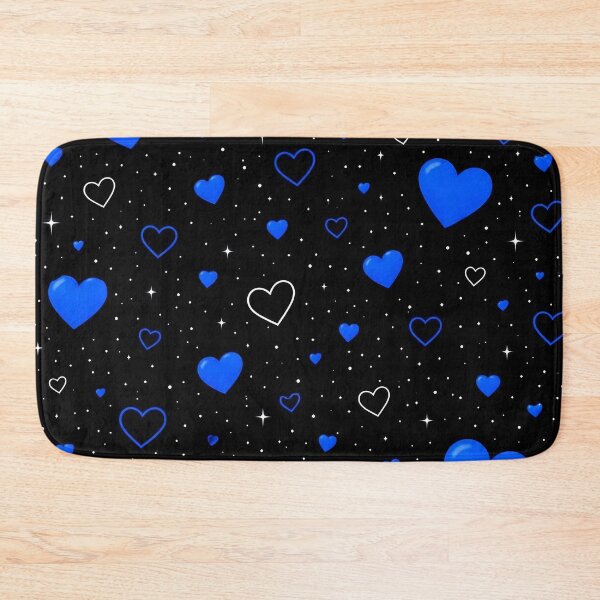 Item preview, Blue Hearts & Starlight Pattern – Romantic Night Sky Design designed and sold by IMuDesigner.