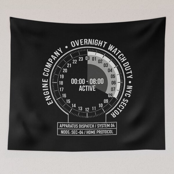 Item preview, Night Shift Overnight Watch Duty Engine Company NYC Technical designed and sold by SplashTastic.