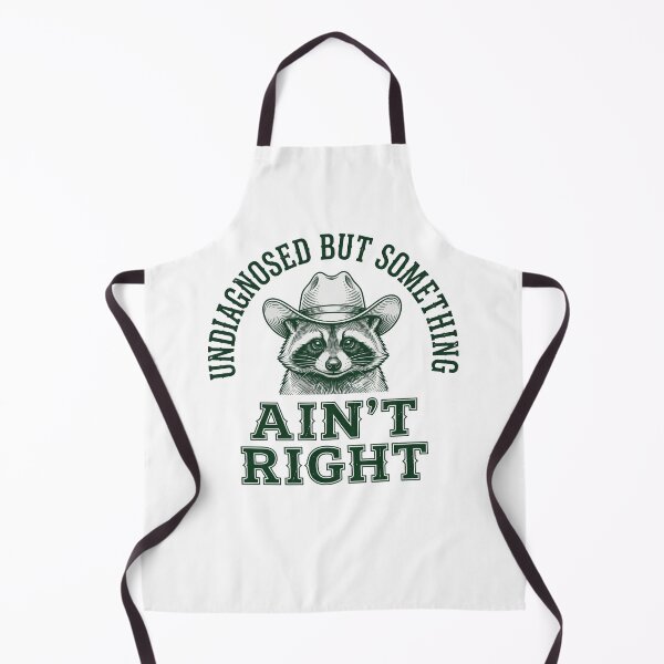 Item preview, Undiagnosed But Something Ain't Right Raccoon Cowboy Humor designed and sold by ZAbiriarto.