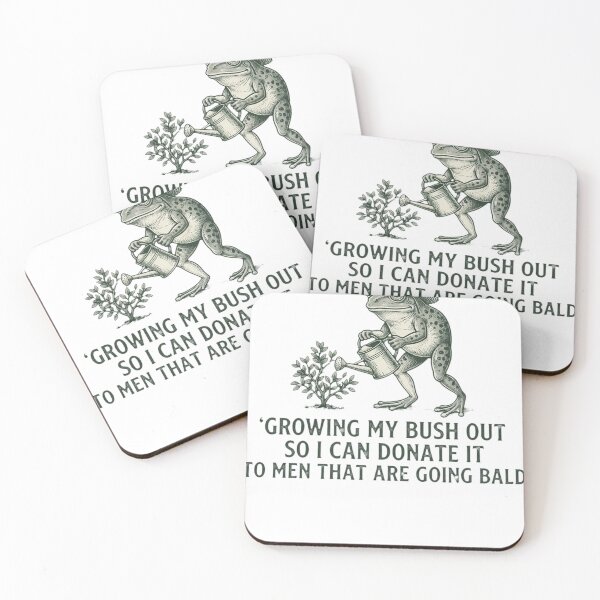 Item preview, Growing My Bush Out So I Can Donate It To Men That Are Going Bald Funny Gardening Adult Humor Frog Joke Bald Gift designed and sold by ZAbiriarto.