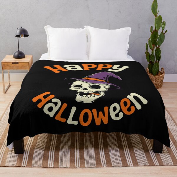 Item preview, Happy Halloween Witch Hat Skull Halloween Gift designed and sold by Say It With Ink.