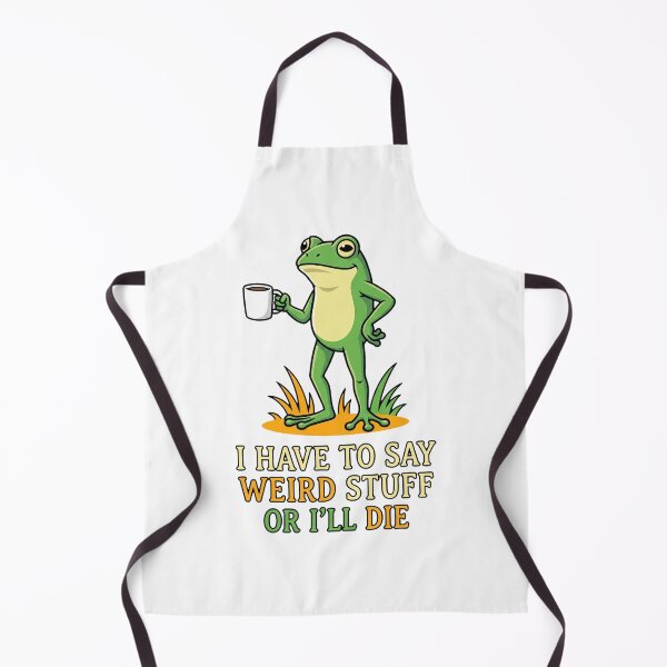 Item preview, I Have To Say Weird Stuff Or I'll Die Frog Coffee Quirky Introvert Humor designed and sold by ZAbiriarto.
