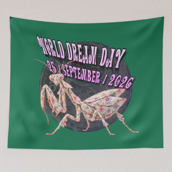 Item preview, Dreamy Orchid Mantis Floral Watercolor Camouflage Art designed and sold by zenjiinspired.