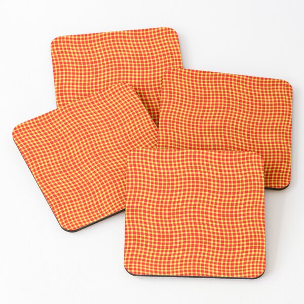 Item preview, Plaid Wavy Pattern Red Yellow designed and sold by ArtbyDebbieC.