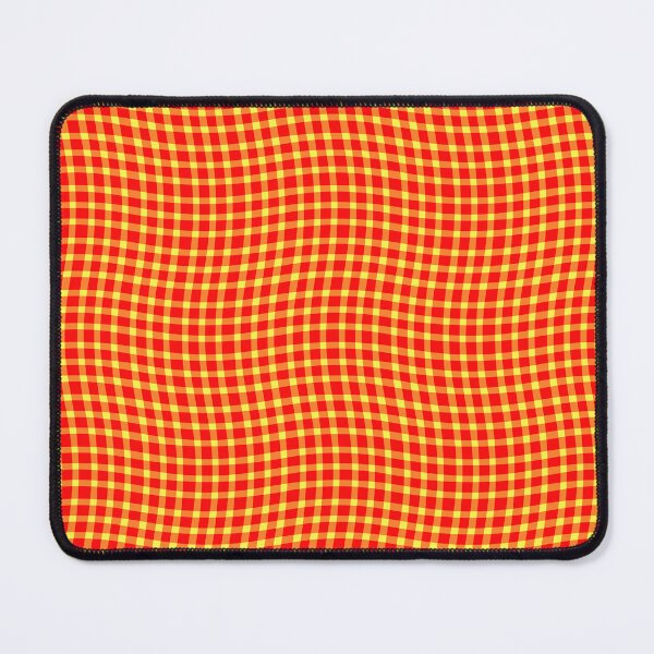 Item preview, Plaid Wavy Pattern Red Yellow designed and sold by ArtbyDebbieC.