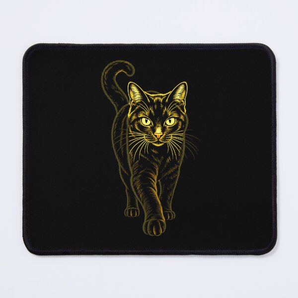 Item preview, Golden Gaze Black Cat designed and sold by Sanctum Icons.