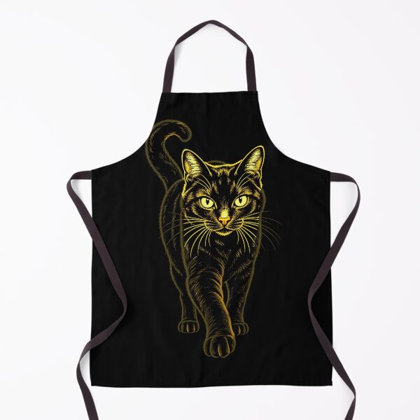 Item preview, Golden Gaze Black Cat designed and sold by Sanctum Icons.