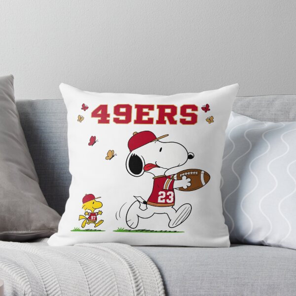 Item preview, Snoopy & Woodstock San Francisco 49ers Football Retro F516 designed and sold by GLUVY-THEME.