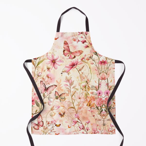 Item preview, Blush Pink Butterfly Garden Floral Pattern designed and sold by Yeanishi.