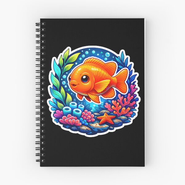 Item preview, Garibaldi Fish Bright Orange Marine Life Aesthetic Die-Cut Sticker designed and sold by ShopAndFun.