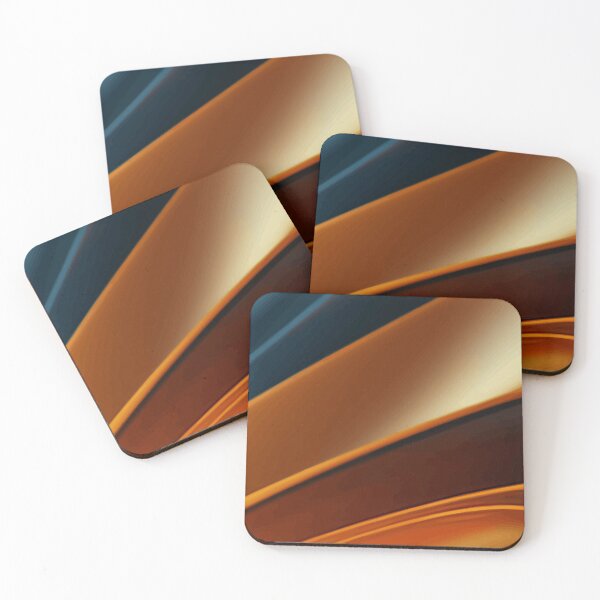 Item preview, Dark Amber Metallic Wave Abstract designed and sold by haydenhanson.