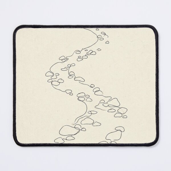 Item preview, Pebble Path | Wabi-Sabi Continuous Line Art Print designed and sold by Zaramodo.