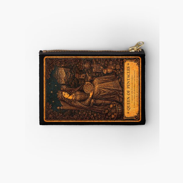 Item preview, Queen of Pentacles Tarot Card - Nurturing, Abundance & Practical Wisdom designed and sold by ArcanaAbsolute.