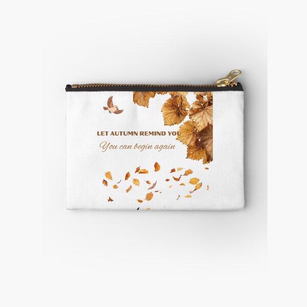 Item preview, Let Autumn Remind You You Can Begin Again – Inspirational Fall Leaves Design/ ليذكّرك الخريف بأنك تستطيع البدء من جديد – تصميم تحفيزي بأوراق الخريف designed and sold by moon2020m.