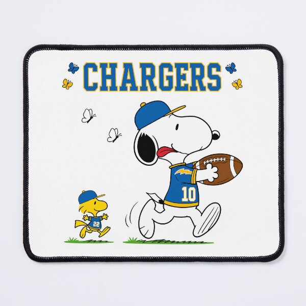 Item preview, Snoopy & Woodstock Los Angeles Chargers Football Retro F519 designed and sold by GLUVY-THEME.