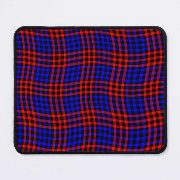 Item preview, Plaid Wavy Pattern Red Blue designed and sold by ArtbyDebbieC.