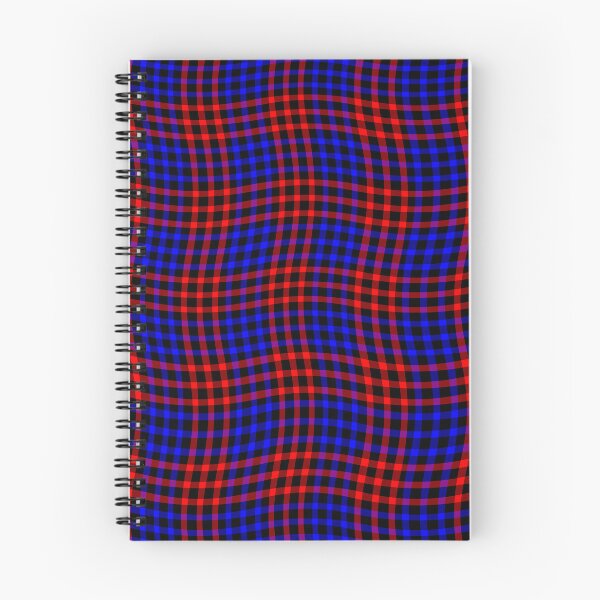 Item preview, Plaid Wavy Pattern Red Blue designed and sold by ArtbyDebbieC.