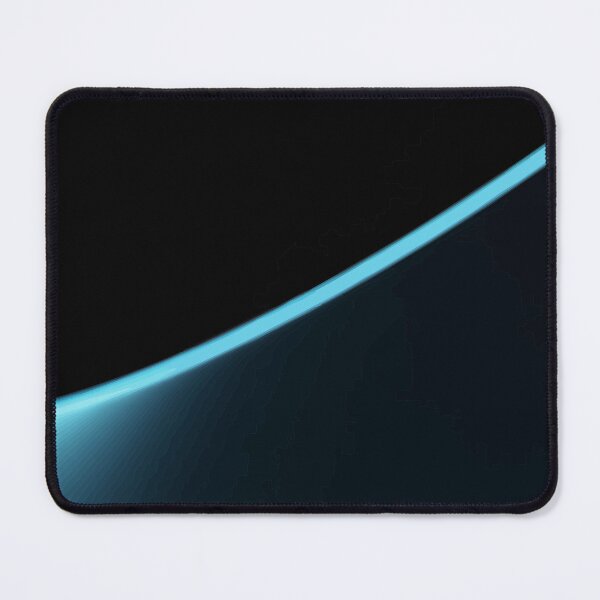 Item preview, Glowing Cyan Curve Minimalist Dark Abstract designed and sold by haydenhanson.