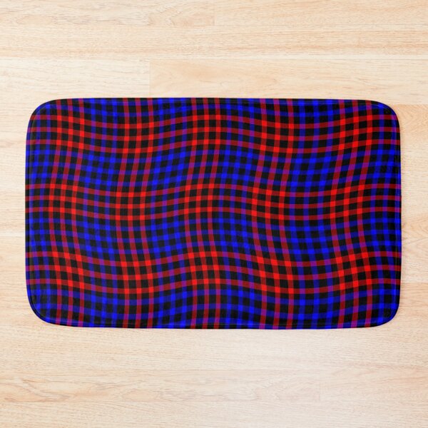 Item preview, Plaid Wavy Pattern Red Blue designed and sold by ArtbyDebbieC.