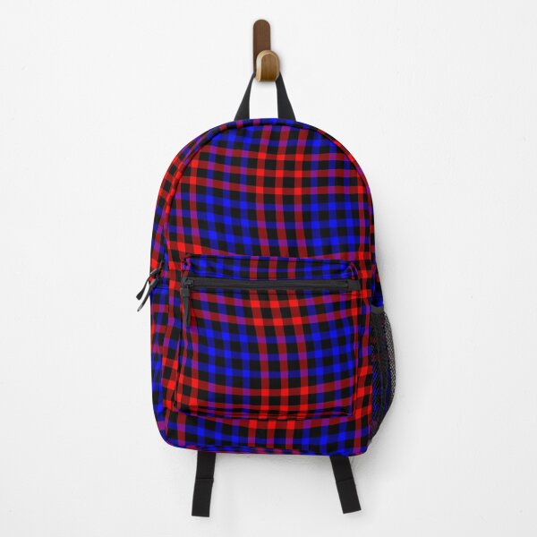 Item preview, Plaid Wavy Pattern Red Blue designed and sold by ArtbyDebbieC.