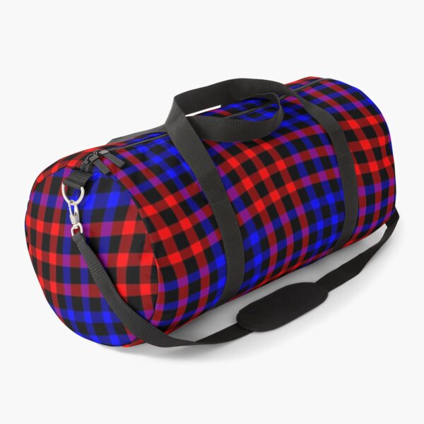 Item preview, Plaid Wavy Pattern Red Blue designed and sold by ArtbyDebbieC.