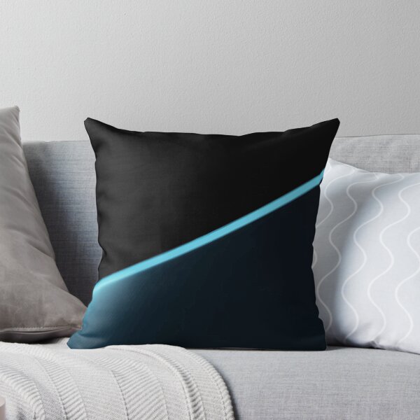 Item preview, Glowing Cyan Curve Minimalist Dark Abstract designed and sold by haydenhanson.