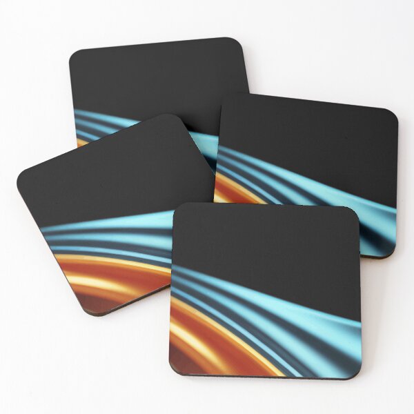 Item preview, Electric Blue and Orange Neon Motion Lines designed and sold by haydenhanson.