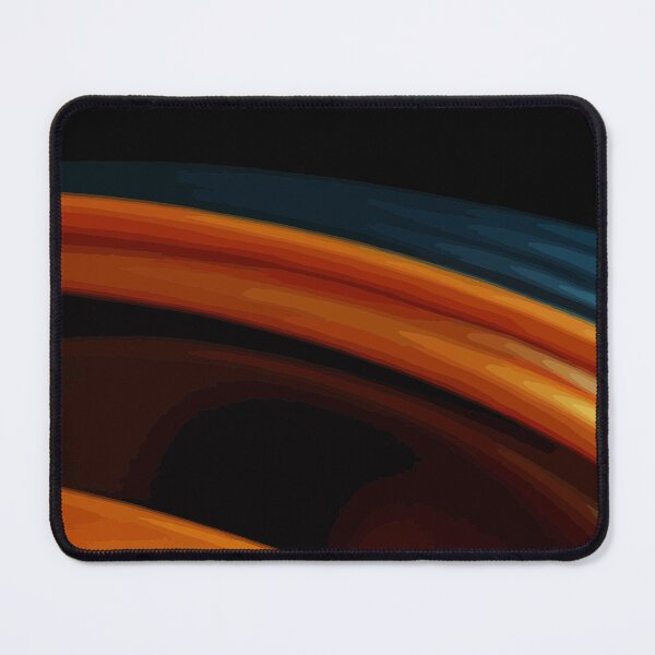 Item preview, Deep Orange and Dark Cyan Curved Abstract designed and sold by haydenhanson.