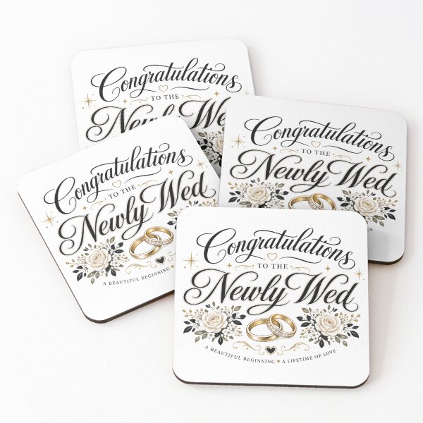Item preview, Congratulations To The Newly Wed. designed and sold by GoodPlaceToShop.