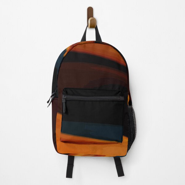 Item preview, Deep Orange and Dark Cyan Curved Abstract designed and sold by haydenhanson.