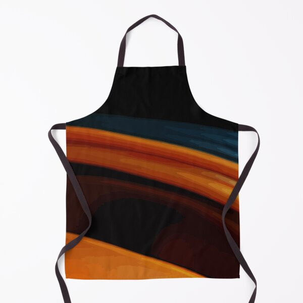 Item preview, Deep Orange and Dark Cyan Curved Abstract designed and sold by haydenhanson.