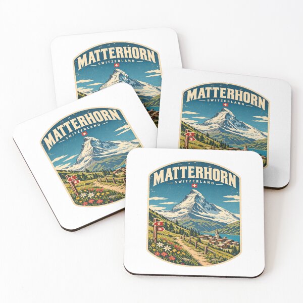 Item preview, Matterhorn Switzerland Vintage Travel Mountain Shirt – Zermatt Alps Adventure Design designed and sold by Globalcitytees.