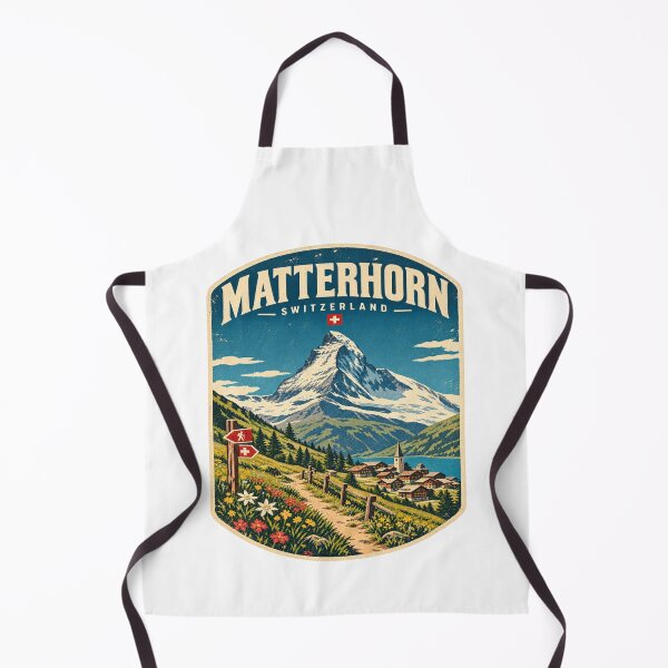 Item preview, Matterhorn Switzerland Vintage Travel Mountain Shirt – Zermatt Alps Adventure Design designed and sold by Globalcitytees.