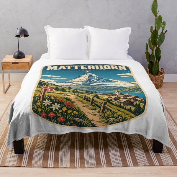 Item preview, Matterhorn Switzerland Vintage Travel Mountain Shirt – Zermatt Alps Adventure Design designed and sold by Globalcitytees.
