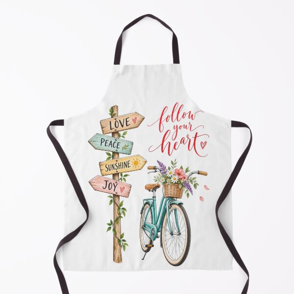 Item preview, Follow Your Heart Whimsical Bicycle designed and sold by Fun In The Sun .