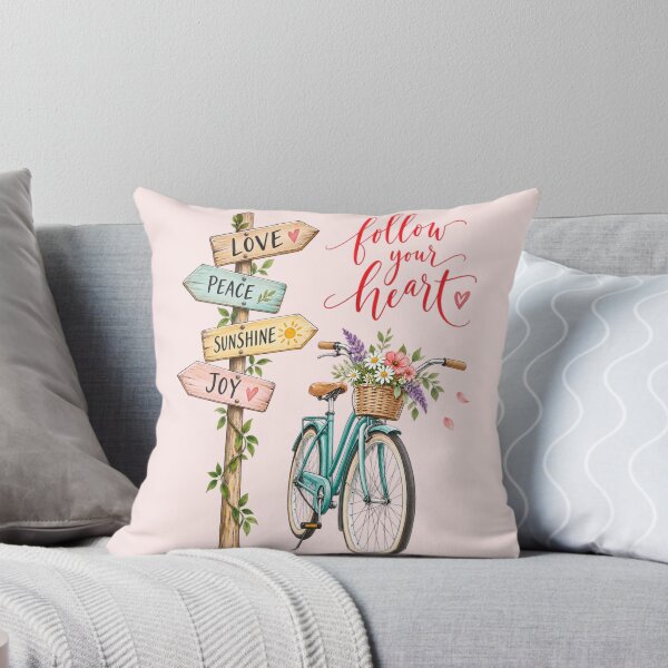Item preview, Follow Your Heart Whimsical Bicycle designed and sold by Fun In The Sun .