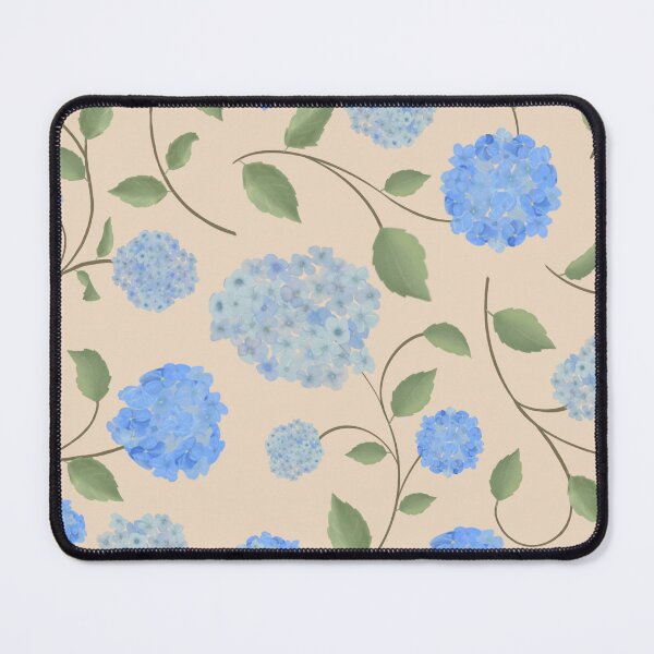 Item preview, Blue Hydrangeas Cottage Garden Floral Vine Minimalist-Blush Background designed and sold by The Flying Bunny Studio.