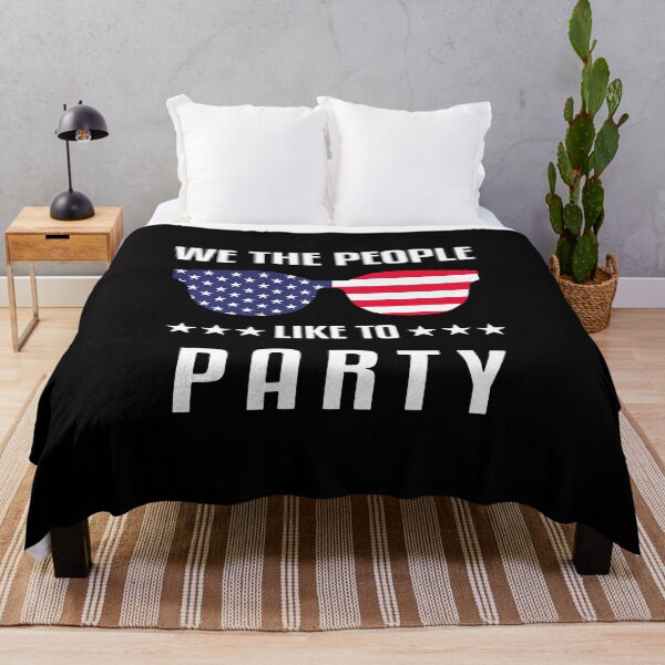 Item preview, We The People Like To Party USA Flag Sunglasses Art designed and sold by jendessonggeng.
