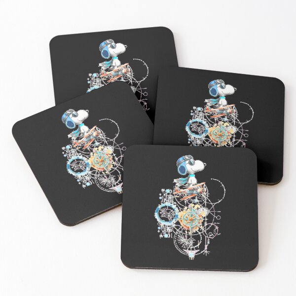 Item preview, Snoopy Steampunk Aviator Biplane Adventure Art designed and sold by LittleMamastore.