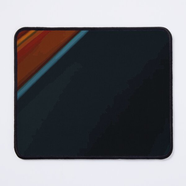 Item preview, Fiery Orange and Cyan Diagonal Stripe Dark Abstract designed and sold by haydenhanson.