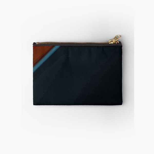 Item preview, Fiery Orange and Cyan Diagonal Stripe Dark Abstract designed and sold by haydenhanson.