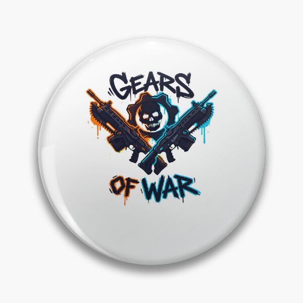 Item preview, Gears of War Graffiti Guns Skull Gaming  designed and sold by PillowPaws.