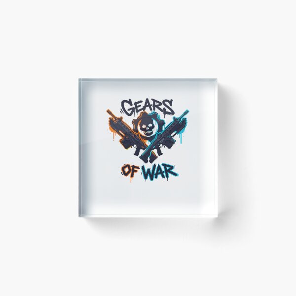 Item preview, Gears of War Graffiti Guns Skull Gaming  designed and sold by PillowPaws.