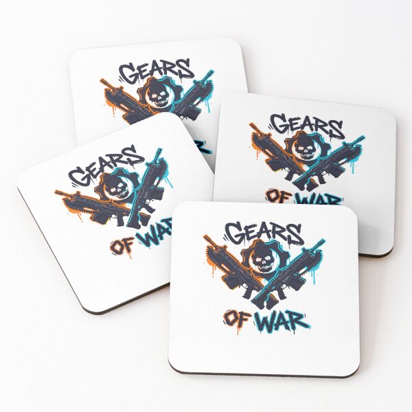 Item preview, Gears of War Graffiti Guns Skull Gaming  designed and sold by PillowPaws.