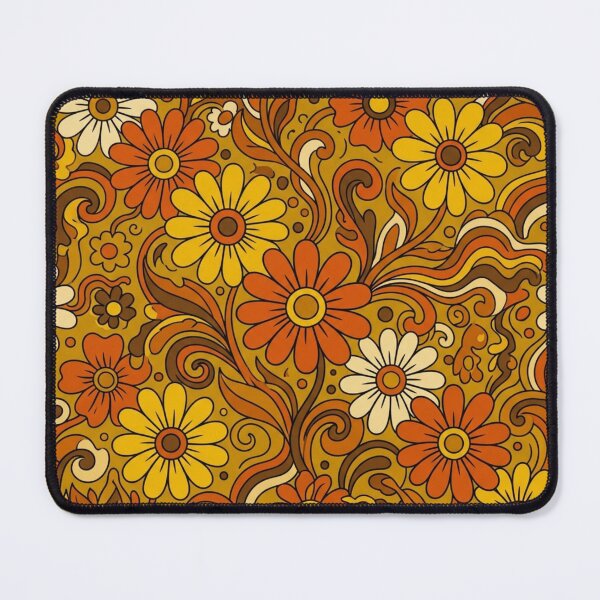 Item preview, Groovy 70s Retro Flower Power Daisy Pattern designed and sold by ShivCraftStudio.