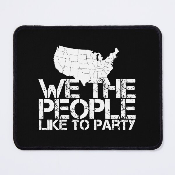 Item preview, We The People Like To Party USA Map Distressed Art designed and sold by jendessonggeng.