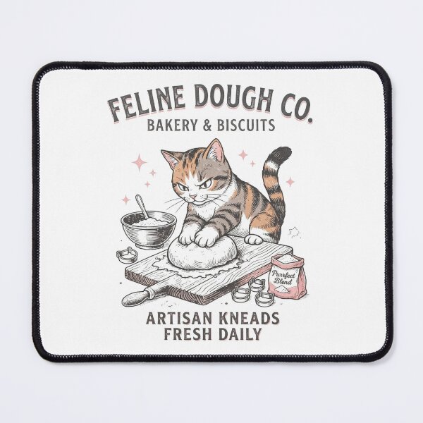 Item preview, Feline Dough Co. Vintage Bakery Cat designed and sold by TinaFite.